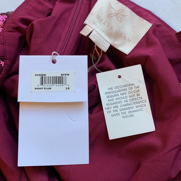 NWT Gal Meets Glam Casey sequin Jumpsuit 14 - Picture 11 of 12